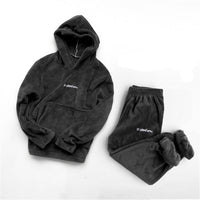 2020 Winter Coral Fleece Pajama Set Women Thick Warm Flannel Velvet Cozy Two Pieces Sleepwear Suit Ladies Home Clothing Homewear