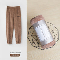 2020 Winter Coral Fleece Pajama Set Women Thick Warm Flannel Velvet Cozy Two Pieces Sleepwear Suit Ladies Home Clothing Homewear