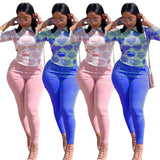 Two 2 Pieces Sets Women Tracksuits Plus Size Casual Vogue Autumn Winter Sweatshirts Jogger Tops + Pants Suits Clothing Outfits