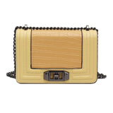 Shoulder Bag Small Crossbody Bags for Women 2020 Luxury Fashion Alligator High Quality PU Leather Chain Bag Designer New Black