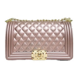 GW Wholesale Summer Candy Messenger Handbags Shoulder Crossbody Bag Ladies Wallet Colorful Rainbow Jelly Purses For Women