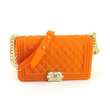 GW Wholesale Summer Candy Messenger Handbags Shoulder Crossbody Bag Ladies Wallet Colorful Rainbow Jelly Purses For Women