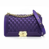 GW Wholesale Summer Candy Messenger Handbags Shoulder Crossbody Bag Ladies Wallet Colorful Rainbow Jelly Purses For Women