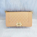 GW Wholesale Summer Candy Messenger Handbags Shoulder Crossbody Bag Ladies Wallet Colorful Rainbow Jelly Purses For Women