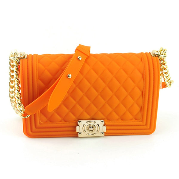 GW Wholesale Summer Candy Messenger Handbags Shoulder Crossbody Bag Ladies Wallet Colorful Rainbow Jelly Purses For Women