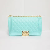 GW Wholesale Summer Candy Messenger Handbags Shoulder Crossbody Bag Ladies Wallet Colorful Rainbow Jelly Purses For Women