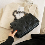 NEW Solid Color PU Leather Crossbody Bags 2020 Designer Chain Crossbody bag Lady Shoulder Messenger Bag Purse Bolso Mujer
