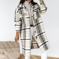2021 Oversized Winter Women Jacket Fashion Plush Patchwork Zipper Pocket Hooded Jacket Retro Loose Long Sleeve Women's Coat