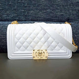 GW Wholesale Summer Candy Messenger Handbags Shoulder Crossbody Bag Ladies Wallet Colorful Rainbow Jelly Purses For Women