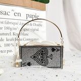 Ace Of Spades Diamonds Metal Evening Bags 2020 New Designer Luxury  Hollow Out Shiny Clutch Purse And Handbag For Dinner Party