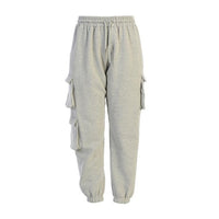 hirigin 2020 Fall Spring Vintage Patchwork Joggers Sweatpants Harajuku Woman Trousers Elastics High Waist Solid Color Pants