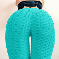 High Waist Fitness Workout Push Up Leggings Sport Fashion Solid Color Bodybuilding Jeggings Women Pants Stretch