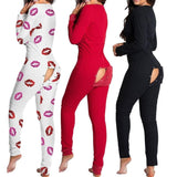 Sexy Pyjama Women Jumpsuit Lady Pajama Suit Back Butt Bum open Ass Loungewear Sleepwear Jumpsuit Shorts Romper