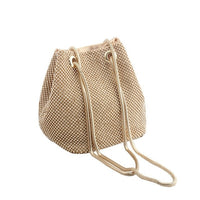 Boutique De FGG Rainbow Women Mini Chain Shoulder Purses and Handbags Crystal Clutch Evening Bags Rhinestone Party Crossbody Bag