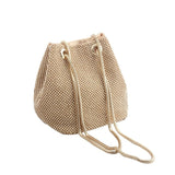 Boutique De FGG Rainbow Women Mini Chain Shoulder Purses and Handbags Crystal Clutch Evening Bags Rhinestone Party Crossbody Bag