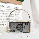 Ace Of Spades Diamonds Metal Evening Bags 2020 New Designer Luxury  Hollow Out Shiny Clutch Purse And Handbag For Dinner Party