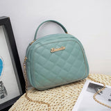 2020 Winter Luxury PU Fashion Handbags Wild Rhombus Women's Shoulder Bag Girls Messenger Bag Shell-shaped Messenger Bag Women