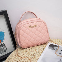 2020 Winter Luxury PU Fashion Handbags Wild Rhombus Women's Shoulder Bag Girls Messenger Bag Shell-shaped Messenger Bag Women