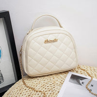 2020 Winter Luxury PU Fashion Handbags Wild Rhombus Women's Shoulder Bag Girls Messenger Bag Shell-shaped Messenger Bag Women