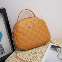 2020 Winter Luxury PU Fashion Handbags Wild Rhombus Women's Shoulder Bag Girls Messenger Bag Shell-shaped Messenger Bag Women