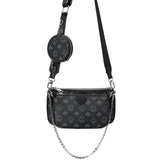 Famous Brand Designer 3-IN-1 Messenger Bag Satchel Leather Floar Crossbody Bag Handbag Tote Clutch New Shoulder Bag Classic Hobo