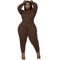 Women Cloth Plus Size 2 Piece Set Women Casual Long Trousers Outfits  Women Set Clothing S-XXXXXL