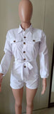 Jumpsuit Women Summer 2020 One Piece White Short Rompers Enterizos Mono Corto Mujer Salopette Donna Combinaison Femme Combishort