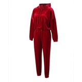 Autumn Velour Tracksuit Womens Velvet Set Woman Tracksuit Sets Winter Velvet Suit Two Piece Set Women 2 Piece Outfits