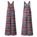 Oversized Women Wide Leg Pants Celmia 2021 Summer Retro Jumpsuits Sleeveless Straps Overalls Female Casual Loose Solid Rompers