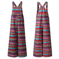 Oversized Women Wide Leg Pants Celmia 2021 Summer Retro Jumpsuits Sleeveless Straps Overalls Female Casual Loose Solid Rompers