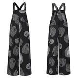 Oversized Women Wide Leg Pants Celmia 2021 Summer Retro Jumpsuits Sleeveless Straps Overalls Female Casual Loose Solid Rompers