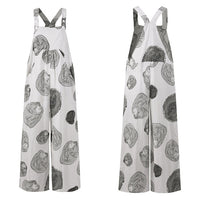 Oversized Women Wide Leg Pants Celmia 2021 Summer Retro Jumpsuits Sleeveless Straps Overalls Female Casual Loose Solid Rompers