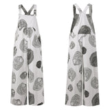 Oversized Women Wide Leg Pants Celmia 2021 Summer Retro Jumpsuits Sleeveless Straps Overalls Female Casual Loose Solid Rompers