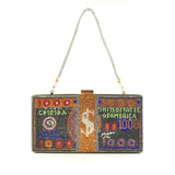 Luxury Design Women's Wedding Clutch Bag and Crystal Pearl Headband Elegant Party Purse and Handbag Banquet Evening Bag ZD2012