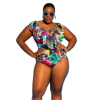 Plus Size Clothing Women 2 Piece Set V Neck Crop Tops and High Waist Shorts Set Skinny Sexy Bikini Outfit Wholesale Dropshipping
