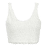 Three Piece Sexy Fluffy Sets Velvet Plush Hooded Cardigan Coat+Shorts+Crop Top Women Tracksuit Casual Sports Overalls Sweatshirt