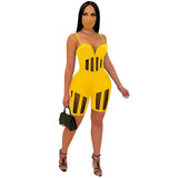 HAOYUAN Sexy Mesh Sheer Bodycon Playsuit Off Shoulder Rompers Womens Jumpsuit Shorts Summer Overalls One Piece Clubwear Outfits