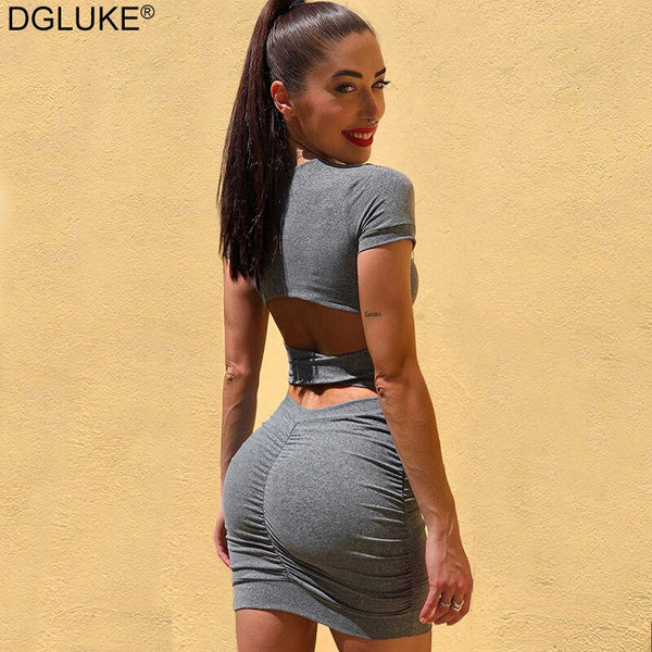 Backless Sexy Short Dress For Women Hollow Out Ruched Bodycon Mini Dress Summer 2021 Party Night Club Tight Dress Purple Black