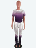 Tye Dye 2 Piece Set Stacked Pants Set for Women Woman Clothing Sexy Women Outfits Stacked Leggings Set Womens 2 Piece Outfit Set