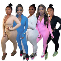 Coolhappy 2021 Lucky Tag Two Piece Women's Wear Sportswear Fitness Stretchy Crop Top Leggings Women's Matching Sportswear