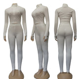 Coolhappy 2021 Lucky Tag Two Piece Women's Wear Sportswear Fitness Stretchy Crop Top Leggings Women's Matching Sportswear