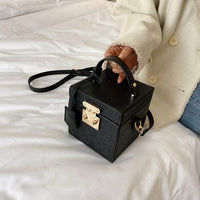 Pu Leather Stone Pattern Box Purses and Handbags Crossbody Bag Female Design Fashion Women Shoulder Bags Party Brand Clutch Bag