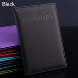 PU Leather Passport Cover Fashion Travel Card Holder Girls Passport Case Protector Unisex Russia,Spain