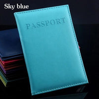 PU Leather Passport Cover Fashion Travel Card Holder Girls Passport Case Protector Unisex Russia,Spain