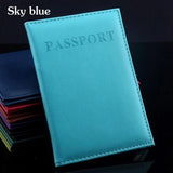 PU Leather Passport Cover Fashion Travel Card Holder Girls Passport Case Protector Unisex Russia,Spain