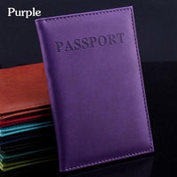 PU Leather Passport Cover Fashion Travel Card Holder Girls Passport Case Protector Unisex Russia,Spain