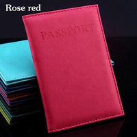 PU Leather Passport Cover Fashion Travel Card Holder Girls Passport Case Protector Unisex Russia,Spain