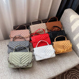 Newest Winter High Quality Shoulder Messenger Bags Fashion Famous Designer Women Purse and Handbags Samll Square Bags Sac A Main