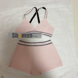 luxury brand Bikinis Set Plaid High Waist Women's Swimsuit letter print Sexy Two Piece Bathing Suits Swimming Women bikini hot
