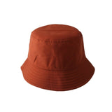 Korean Adult Kids Summer Foldable Bucket Hat Solid Color Hip Hop Wide Brim Beach UV Protection Round Top Sunscreen Fisherman Cap
